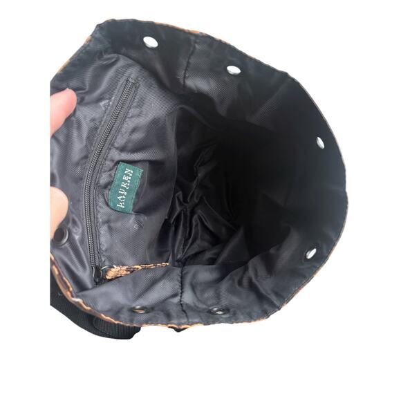 LAUREN‎ Ralph Lauren Leopard Mini Nylon Backpack Buckle - Picture 8 of 10